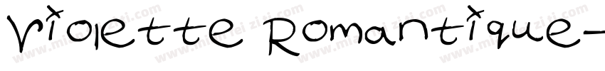 Violette Romantique字体转换